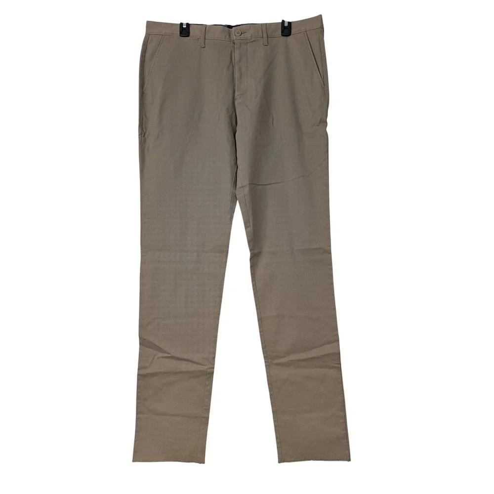 J. Crew 770 Straight Ft Stretch Chino Pants Mens 36 Unhemmed Beige NWT $89 AR886